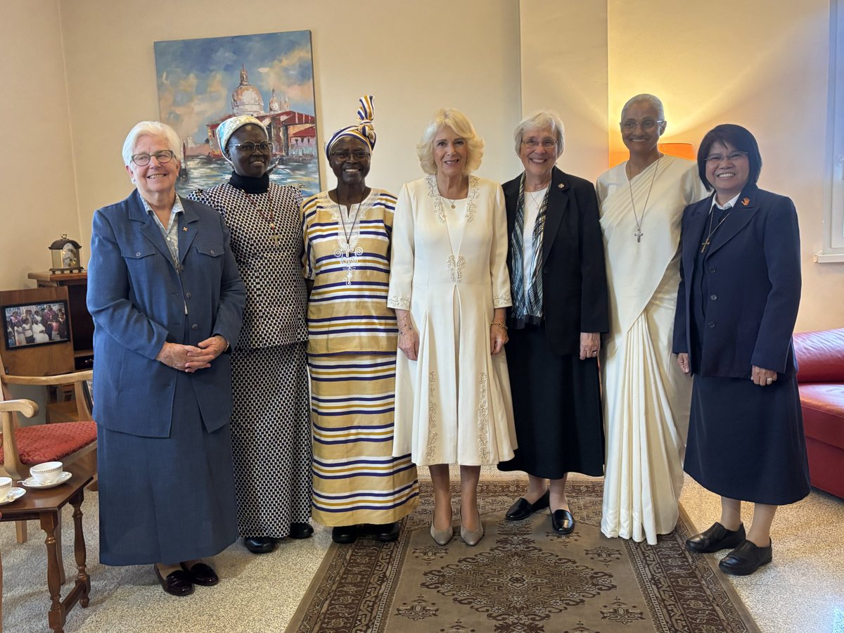 Queen Camilla praised a group of Catholic sisters for their work in helping women & girls in poverty-stricken areas and conflict zones around the world. 'I feel so humbled by it,' she