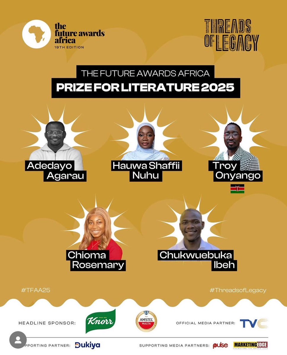 'Joba (@jobaojelabi) on Twitter photo Two of our editors at <a href="/agbowoart/">Agbowó</a> are nominees of The Future Awards. Maybe we are doing something right after all. 😃
Well done and congratulations to <a href="/adedayo_agarau/">Adedayo Agarau</a> and <a href="/WaasiShaffii/">Hauwa Shaffii Nuhu</a> 
Send money for neccessary divine appeasements to secure. 😉 Two of our editors at <a href="/agbowoart/">Agbowó</a> are nominees of The Future Awards. Maybe we are doing something right after all. 😃
Well done and congratulations to <a href="/adedayo_agarau/">Adedayo Agarau</a> and <a href="/WaasiShaffii/">Hauwa Shaffii Nuhu</a> 
Send money for neccessary divine appeasements to secure. 😉