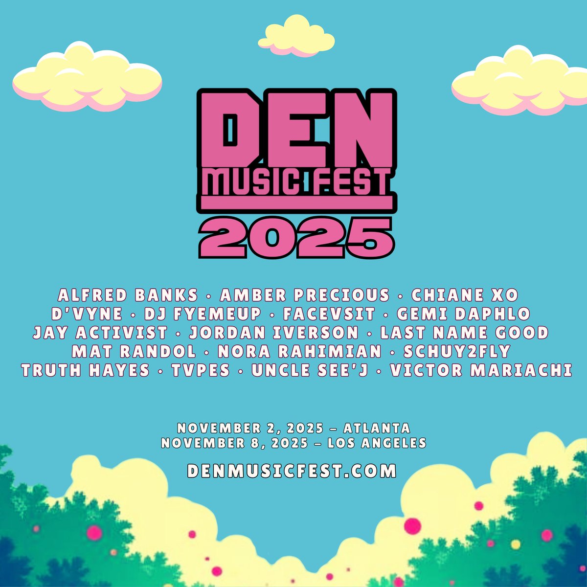 TVPES's tweet photo. Performing at @denmusicfest in Atlanta this year. November 2. Ticket link below. See yall there ⬇️ https://t.co/kaMuvu7tmA