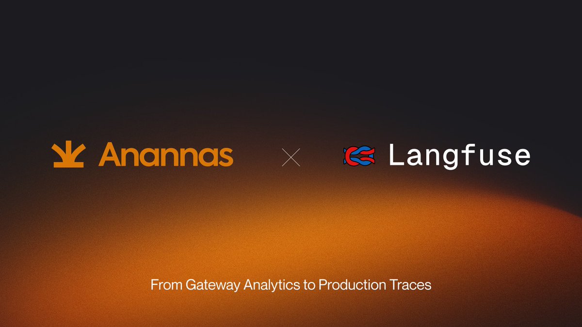 anannas_ai's tweet image. Anannas x  Langfuse ⚡️
- Get dual layer observability
- Anannas tracks gateway metrics
- Langfuse captures your application traces and debugging flow
- Full visibility from model selection to production executions
Integration guide 👇