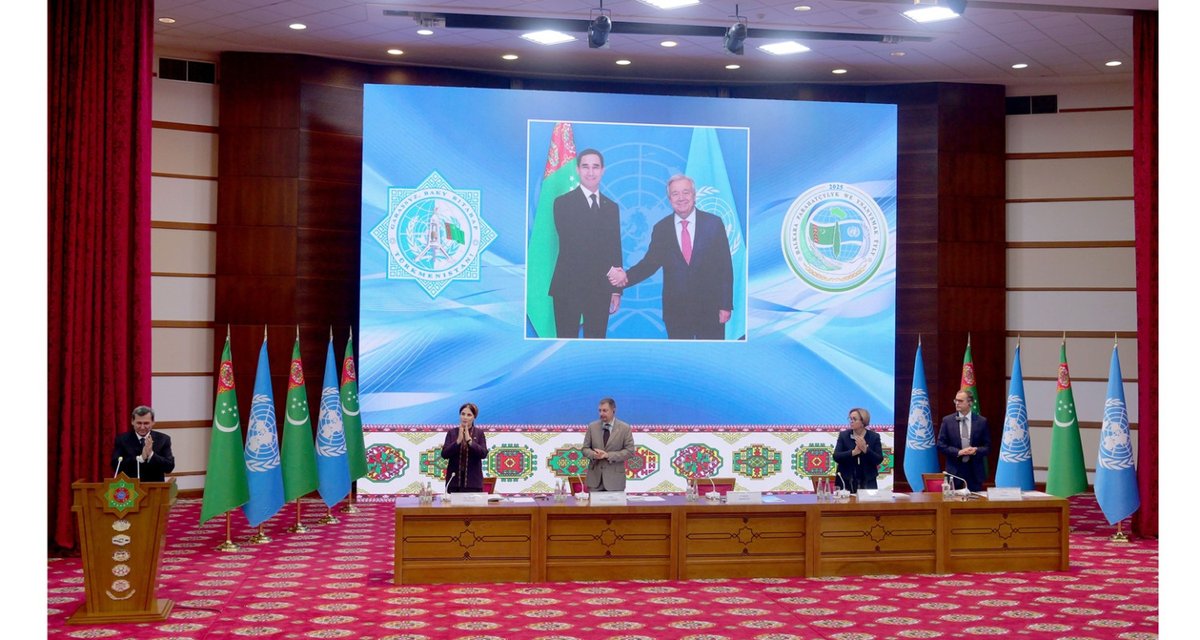 On October 23, 2025, a Conference dedicated to the 80th anniversary of the United Nations was held at the Institute of International Relations of the Ministry of Foreign Affairs of Turkmenistan.

austria.tmembassy.gov.tm/news/153722