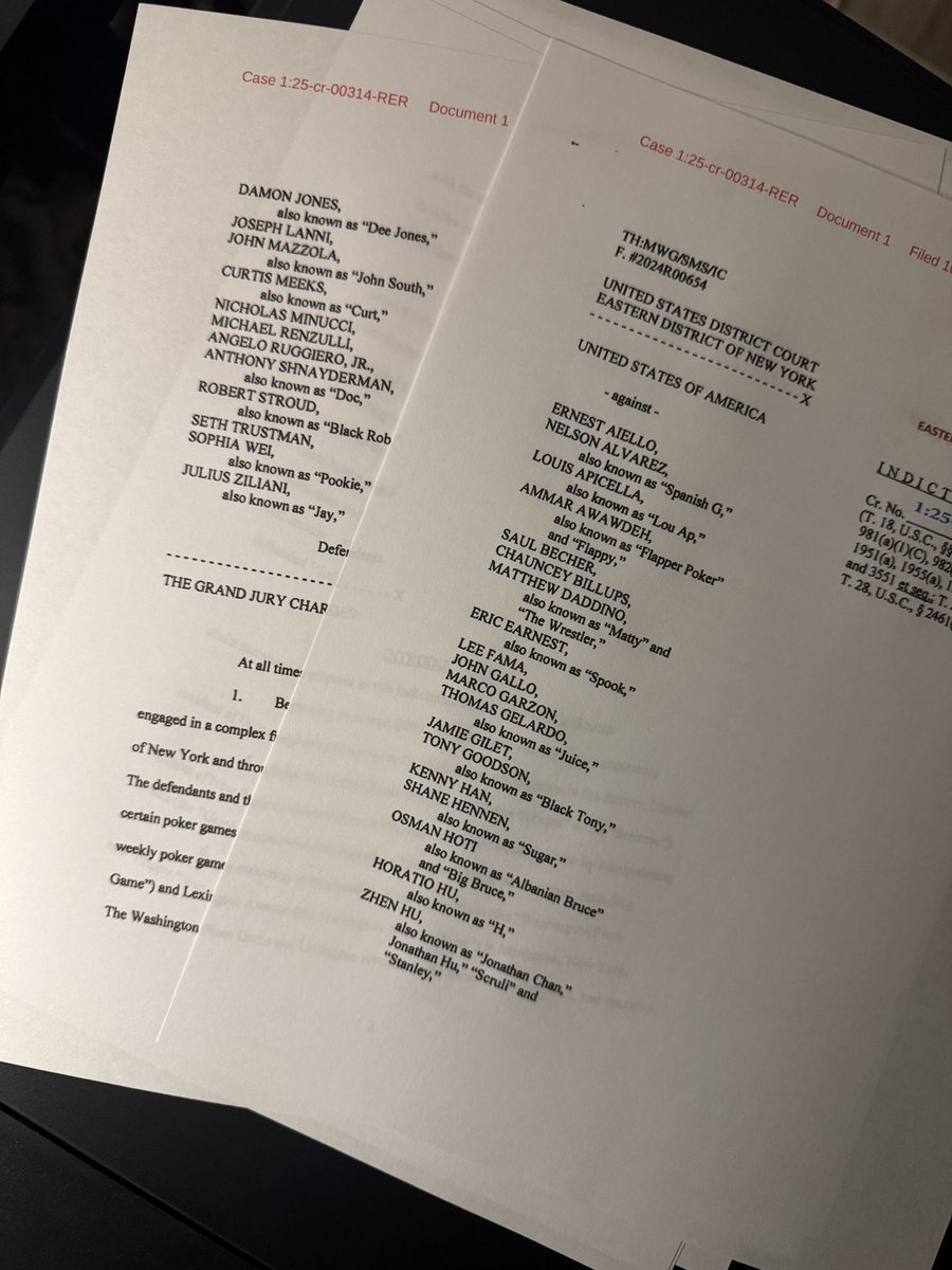 ronniedahl's tweet image. The nicknames in the FBI’s NBA gambling case sound straight out of a mob movie 🎬
“Agent Zero.” “The Coach.” “Scary Terry.” “Albanian Bruce.” “Scruli.” “Flappy.” “Spanish G.” “The Wrestler.” “Juice.” “Pookie.” 🏀💰