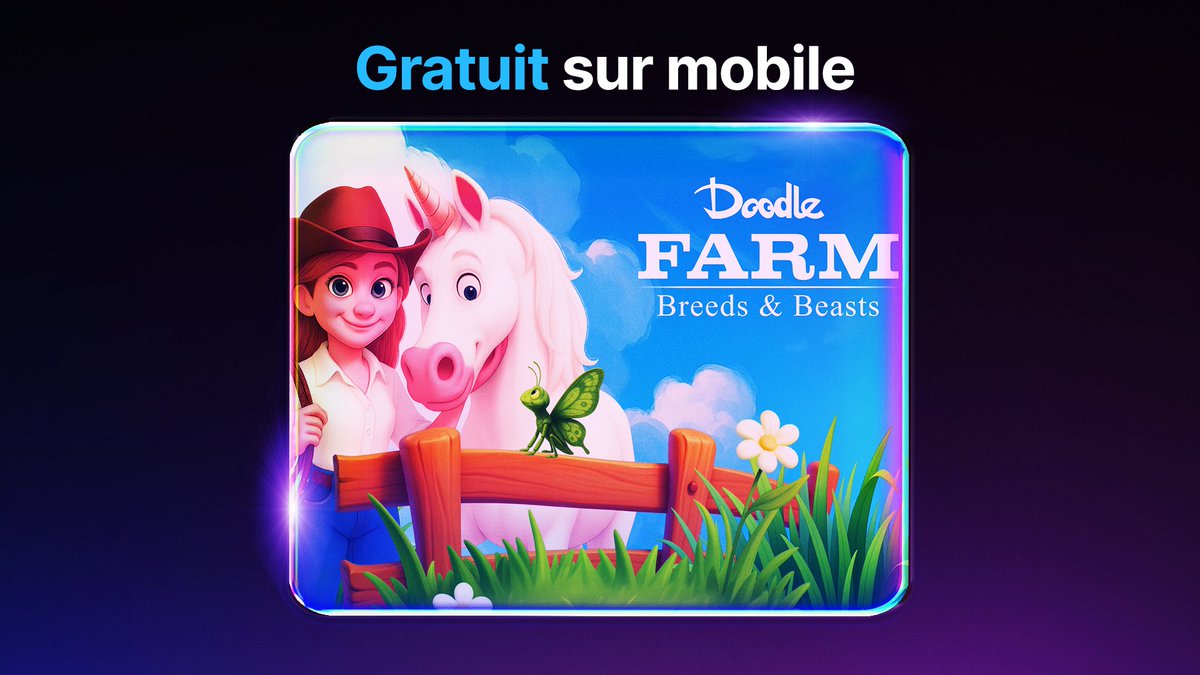 On a du pain sur la planche 🧑‍🌾 Télécharge GRATUITEMENT Doodle Farm : Breeds and Beasts jusqu'au 30 octobre. epic.gm/free-mobile1023
Disponible gratuitement sur Android dans le monde entier, et sur iOS dans certains pays.