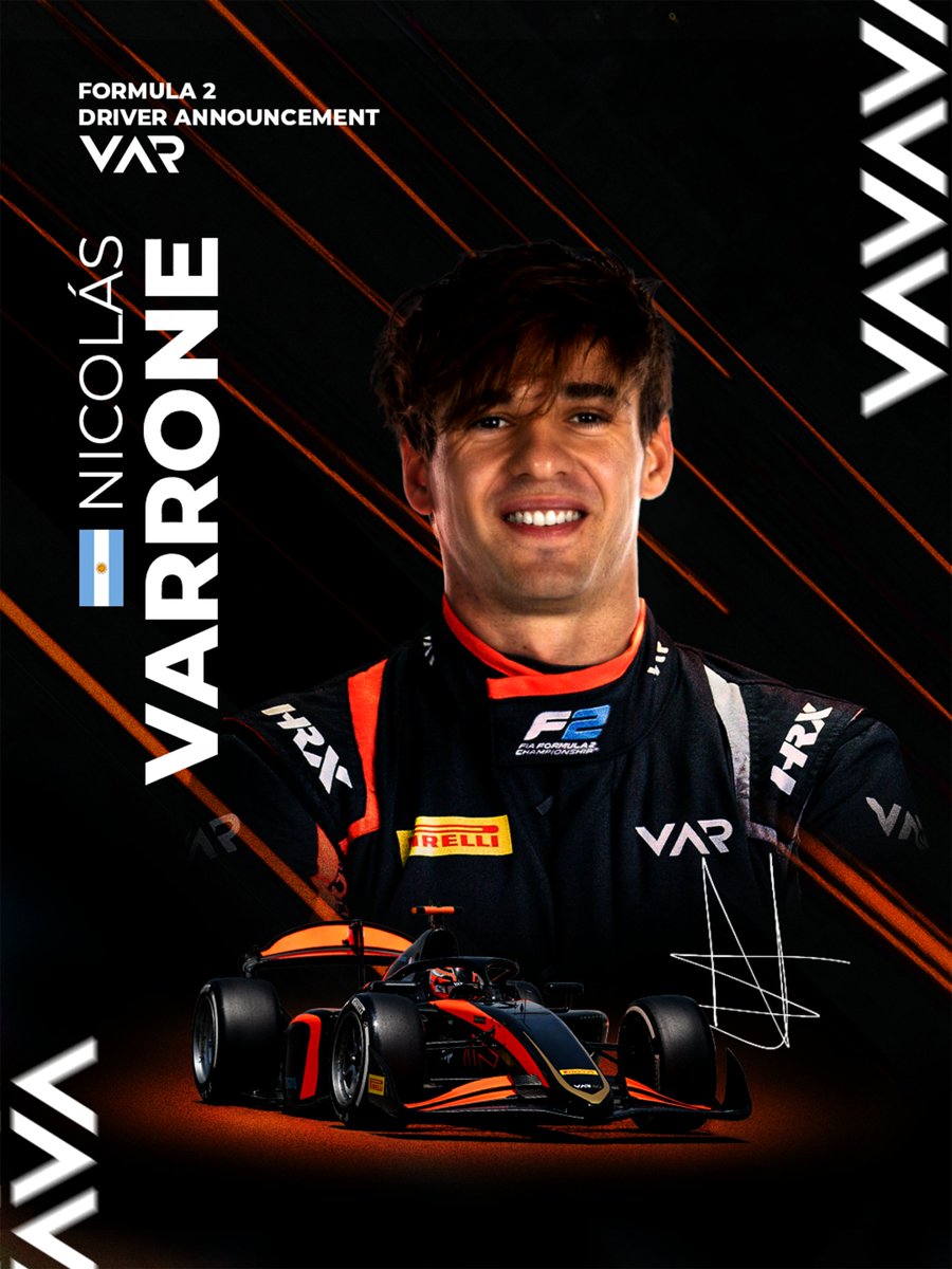 VARmotorsport's tweet image. 📢 𝗩𝗮𝗻 𝗔𝗺𝗲𝗿𝘀𝗳𝗼𝗼𝗿𝘁 𝗥𝗮𝗰𝗶𝗻𝗴 𝘄𝗲𝗹𝗰𝗼𝗺𝗲𝘀 𝗔𝗿𝗴𝗲𝗻𝘁𝗶𝗻𝗶𝗮𝗻 𝗱𝗿𝗶𝘃𝗲𝗿 𝗡𝗶𝗰𝗼𝗹𝗮𝘀 𝗩𝗮𝗿𝗿𝗼𝗻𝗲 𝘁𝗼 𝟮𝟬𝟮𝟲 𝗙𝗜𝗔 𝗙𝗼𝗿𝗺𝘂𝗹𝗮 𝟮 𝗰𝗮𝗺𝗽𝗮𝗶𝗴𝗻 𝗳𝗼𝗿 𝟮𝟬𝟮𝟲 📢
📰 Read more in the press release:  vanamersfoortracing.nl/news/2025/van-…