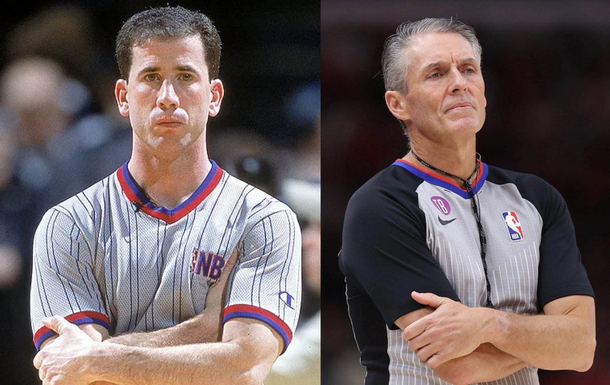 On the left, you have Tim Donaghy, disgraced NBA referee convicted of fixing games back in 2007.

On the right, you have Scott Foster, NBA referee who received 134 phone calls from Donaghy during the period he was fixing games.

Donaghy went to jail.

Foster STILL refs NBA games.