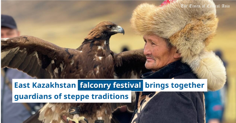 thetimesoca's tweet photo. The East Kazakhstan Falconry Festival gathered falconers from seven countries to celebrate the ancient art of sayat. Amid soaring eagles and revived nomadic rituals, the event honored harmony between humans, nature, and the enduring spirit of the steppe.