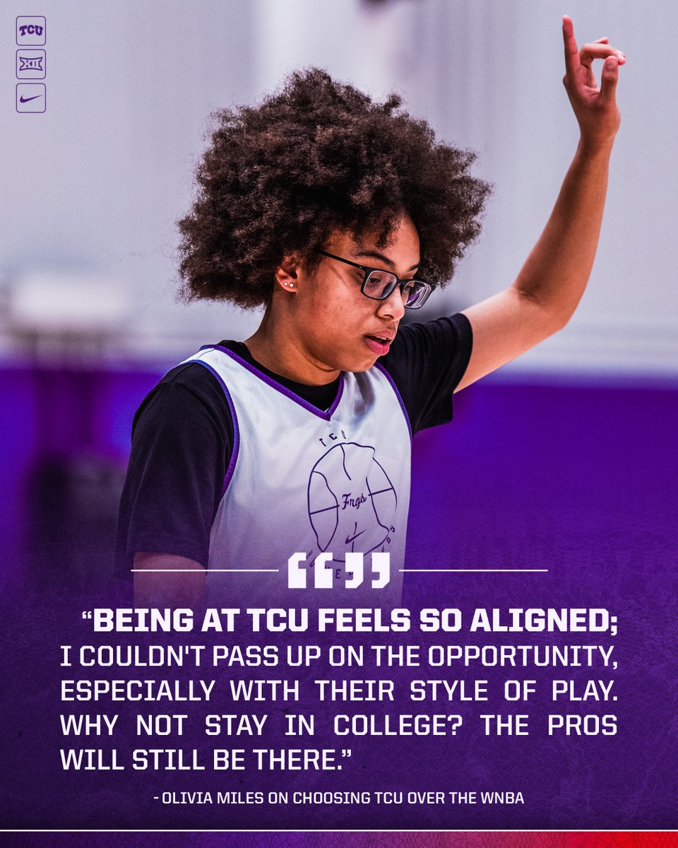 Living her best life, right here in Fort Worth 🐸

🗞️ ESPN:  gofrogs.co/4qqnzlV