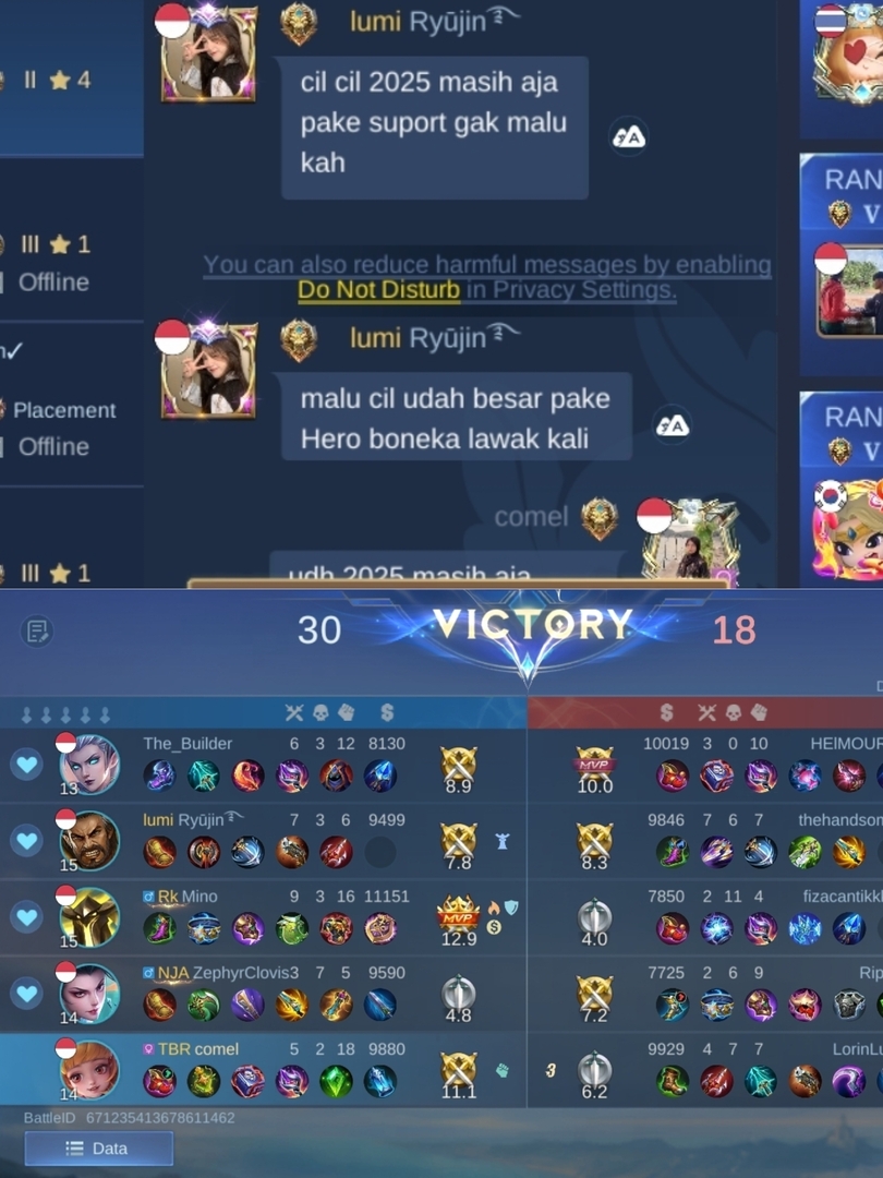 Mobile Legends Menfess tweet media