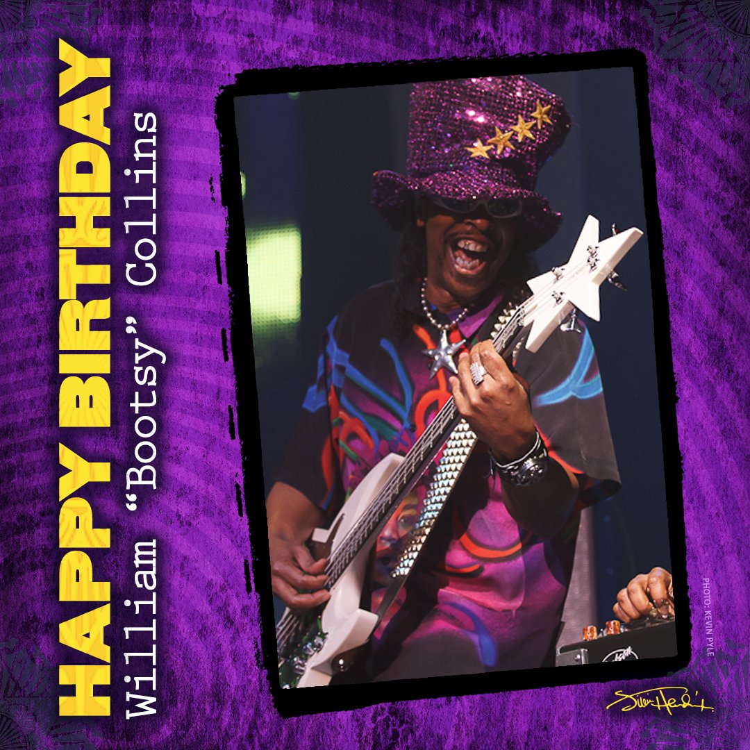 Happy Birthday to William "Bootsy" Collins !

Legendary musician has played influential roles with James Brown, Parliament-Funkadelic and many other artists throughout his career.  Bootsy also "voiced" the role of Jimi Hendrix in the acclaimed documentary film "Voodoo Child: West