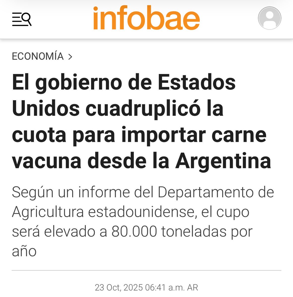 Como era? Que por no se cual desregulación de no se que vacuna que? La carne como?
