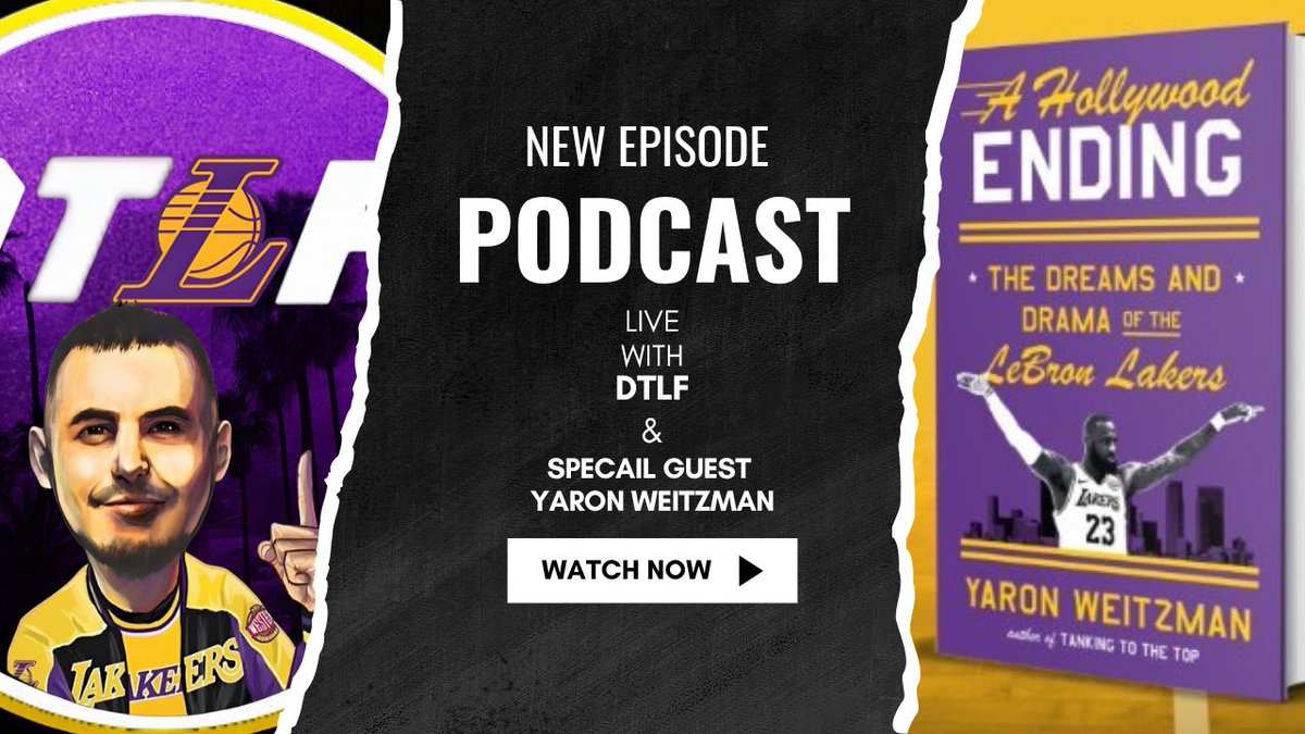 DantheLakersFAN's tweet photo. Get ready for an exciting podcast episode! Im going LIVE at 10 AM with @YaronWeitzman, author of the incredible new book *A Hollywood Ending*. Don’t miss this thrilling Q&A packed with exclusive insights and stories! Tune in and join the fun! #DTLF #HollywoodEnding
https://t.co/I1sdXDfN4r