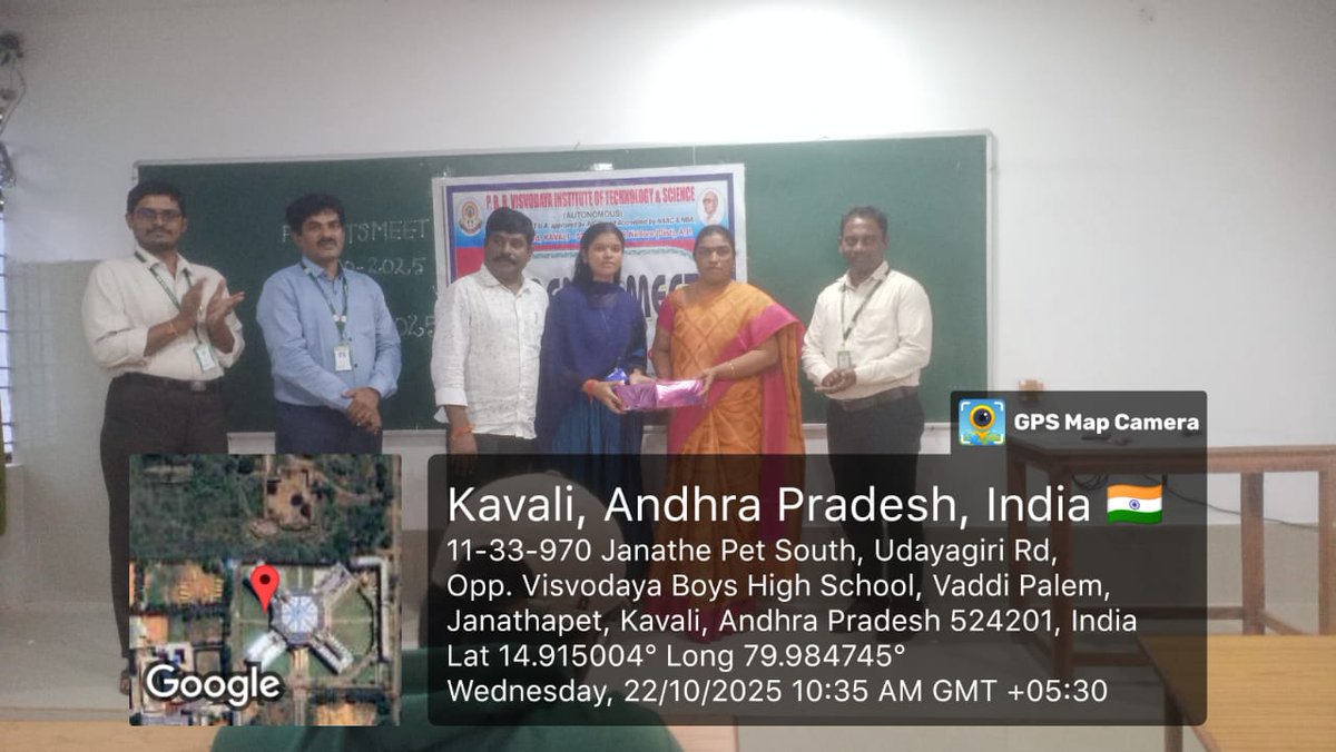 pbrvitsofficial's tweet photo. 📚👨👩👧👦 Parents Meet @ PBR VITS!
Dept. of #ECE organized a successful Parents Meet on Oct 22, 2025, celebrating academic excellence and fostering parent–faculty interaction.
🏆 Academic toppers were appreciated by Dr. R. Sravanthi, HoD–ECE.
#PBRVITS #ParentsMeet #AcademicExcellence https://t.co/hsucBQqecq