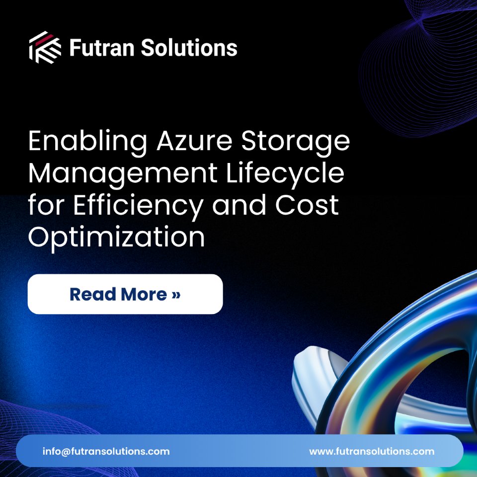 FutranSolutions's tweet image. Optimize #cloud spend with more #innovative #Azure Storage Lifecycle Management. #Automatedata tiering, reduce costs & strengthen governance. 
Read the insight: futransolutions.com/blog/enabling-…
 
#futransolutions #AzureStorage #automatedata #CloudOptimization #DataManagement