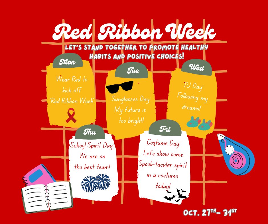 Red Ribbon Week is October 27th-31st!