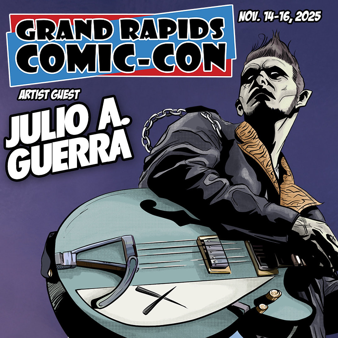 I'll be a guest artist at <a href="/grcomiccon/">Grand Rapids Comic Con</a> Nov. 14-16.  I'll have some new prints, the JAWS 50th Anniversary artbook, new stickers, comics, and doing on site commissions.

#GrandRapidsComicCon #ComicCon2025 #IndieComics #ComicArt #ArtistAlley #SupportIndieComics #ComicBookArtist