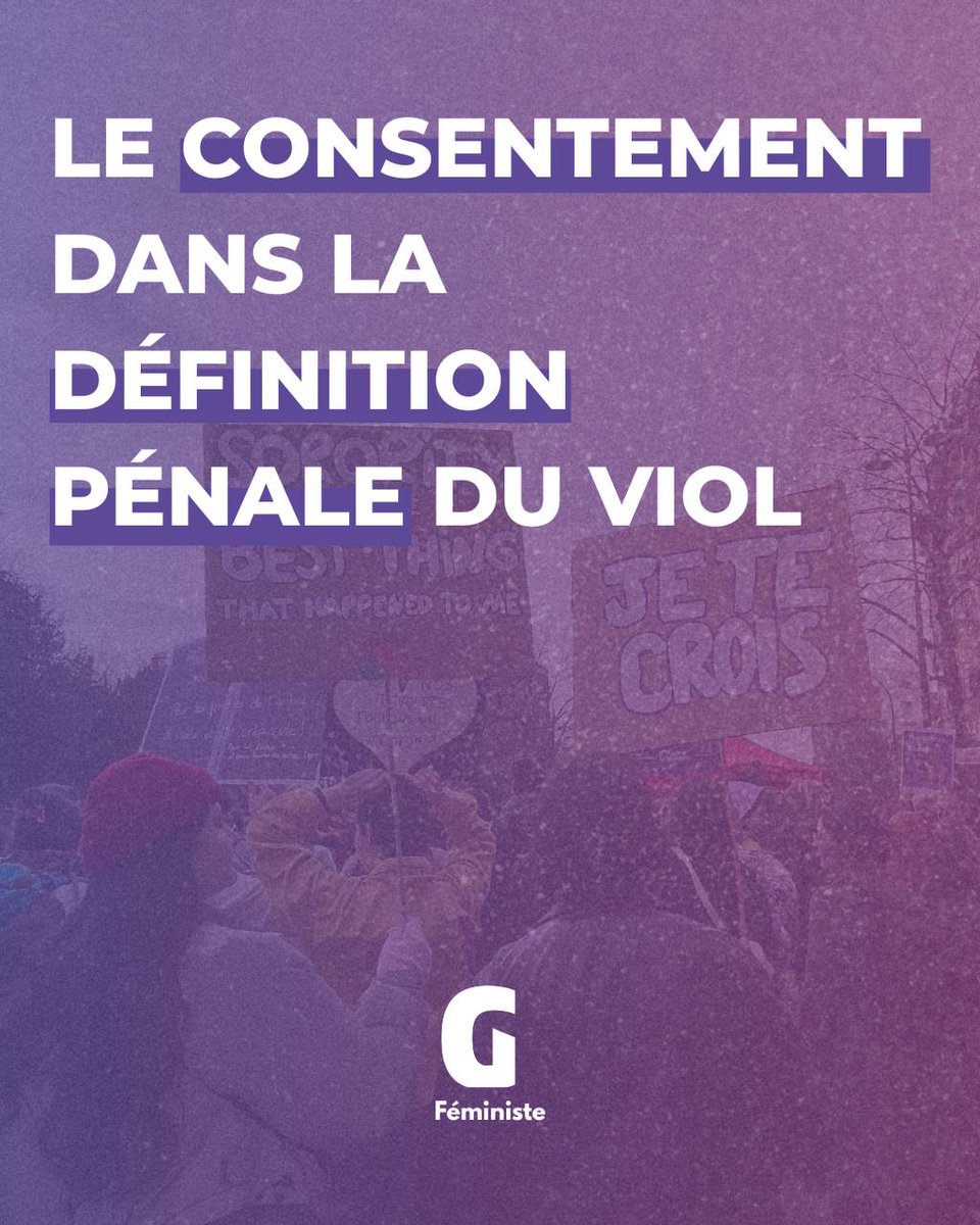 Enfin ! La primauté du consentement dans les relations sexuelles va être inscrite dans la loi. 

Cette victoire des parlementaires de gauche a été possible grâce à aux associations et militantes féministes, qui luttent sans relâche pour une meilleure prise en charge des VSS.