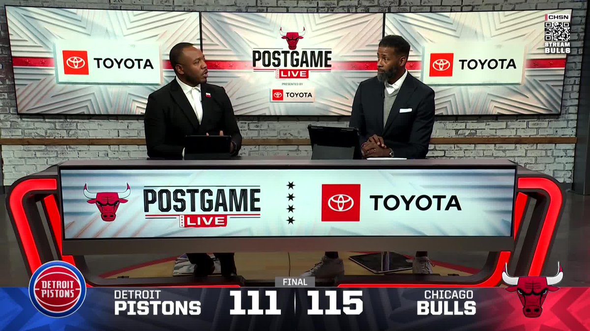 "Everybody played their part to perfection."

@camronsmith and @KendallG13 break down the Bulls' season-opening win on Bulls Postgame Live, presented by @DriveToyota ⬇️ 