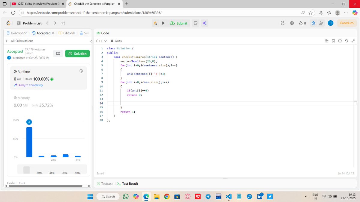 JeetKumarD35856's tweet image. Just crushed a tough string lecture, solved all the problems, and finished the homework: sorting a string in O(n) time and O(1) space! Huge thanks to the DSA GOD, Rohit Negi bhaiya from CoderArmy, for the amazing guidance.
Concepts Pura chamak gaiya bhaiya!
#DSA #CoderArmy