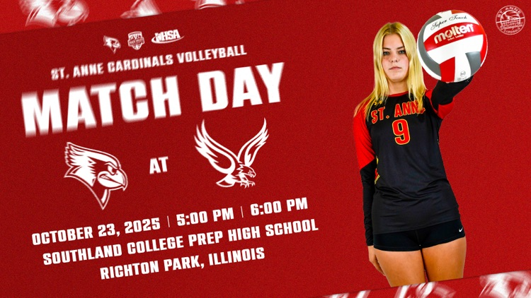 Cardinals volleyball ends their regular season tonight with a road matchup against the Southland College Prep Eagles! 🐦🏐

The address is below ⬇️ 

4601 Sauk Trail, Richton Park, IL 60471

#CardinalCulture