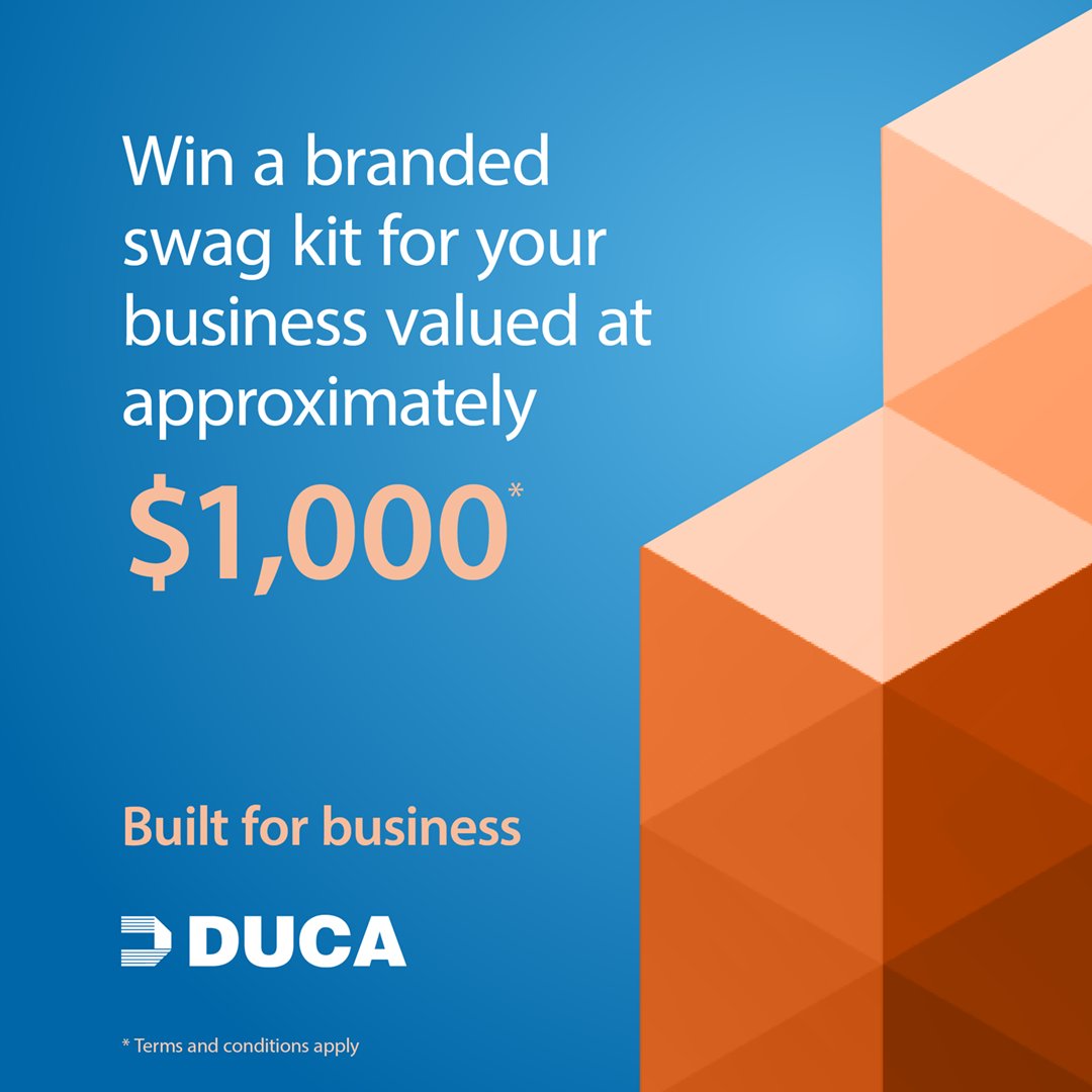 If you're a small business owner, enter for a chance to win your own branded swag kit for your business valued at approximately $1,000!

Enter by Oct 31 👉 share.hsforms.com/27uo-NNPlRHK57…

#SmallBusinessMonth #BuiltForBusiness #SupportLocal #SmallBusinessContest