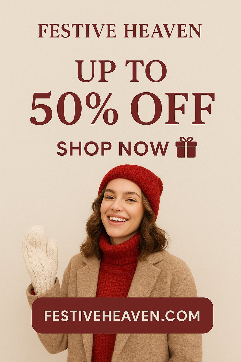 ssolution29's tweet image. ✨ Upgrade your festive style! Shop the latest fashion, home décor &amp;amp; gifts — now up to 50% OFF 🎁
👉 festiveheaven.com
#FestiveVibes #HolidayStyle #ShopNow #TrendingLooks #FestiveHeaven #Christmas #Halloween2025 #newyear #dropshipping #USA #Canada #discount