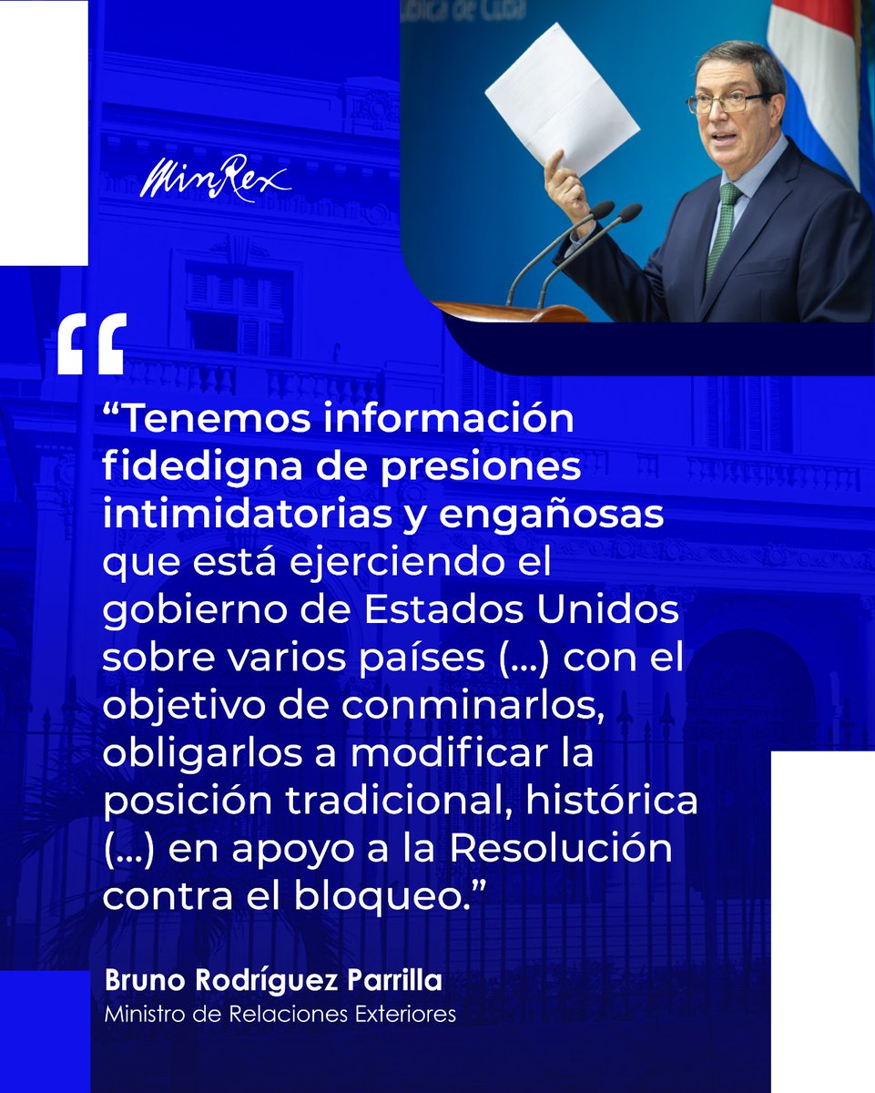 #TumbaElBloqueo 
#ProvinciaGranma 
<a href="/YudelkisOrtizB/">Yudelkis Ortiz Barceló</a> 
<a href="/BrunoRguezP/">Bruno Rodríguez P</a> 
<a href="/BorgesOlivero/">Carlos Borges Oliveros</a> 
<a href="/YanetsyTerry/">Yanetsy Terry Gutiérrez</a> 
<a href="/SucelF1/">@SucelF</a> 
<a href="/Alfredo_H74/">Alfredo Hernández</a>