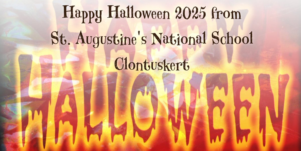 🎃 Happy Halloween from all of us at Clontuskert NS! 🎃
Check out our Halloween Newsletter packed with spooky fun and school highlights:

📰 sway.cloud.microsoft/WMCmiICftrCol3…

Wishing everyone a safe and spooktacular midterm! 👻🕸️🦇