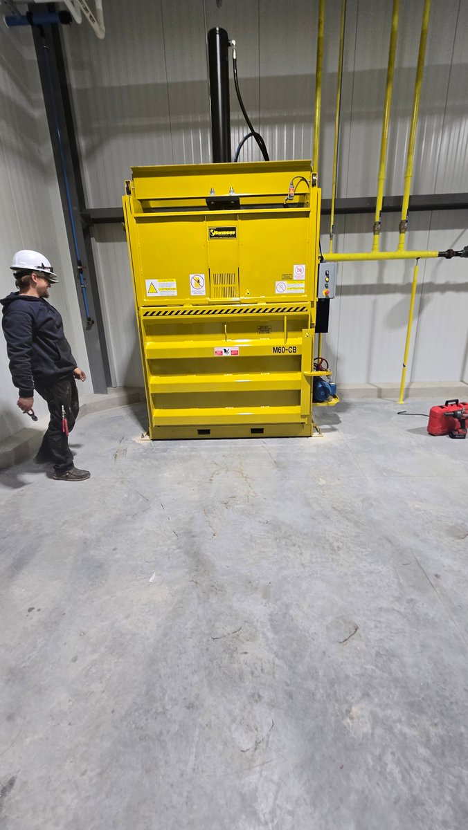 recycleharmony's tweet image. Two of Harmony’s vertical cardboard balers are now hard at work at a regional convenience store distribution center in WI — helping them recycle cardboard waste, maintain a cleaner and safer workspace, &amp;amp; reduce hauling costs &amp;amp; truck emissions.

#recycleharmony #sustainability