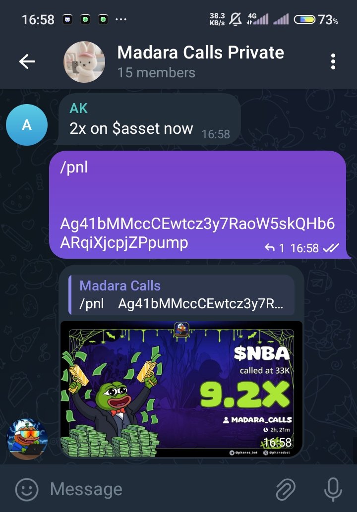 madara_calls's tweet photo. $NBA on $sol
9.2x now and still moving
Patience payd more
Holding my bags, members eating good.
Get entry now, send a DM to me to get in the interactive private group
Leaving trenches is certain 💯
#nba #asset #sol #goof #probity #utility #cinema #bull #bynd #bet https://t.co/w636IB7kWp