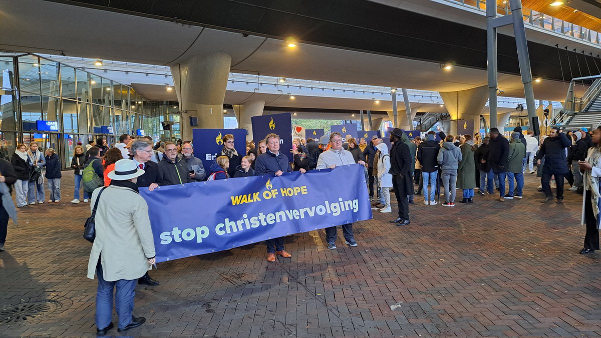 WSDRV's tweet image. Walk of hope in Amsterdam. 
Om aandacht te vragen voor vervolgde christenen