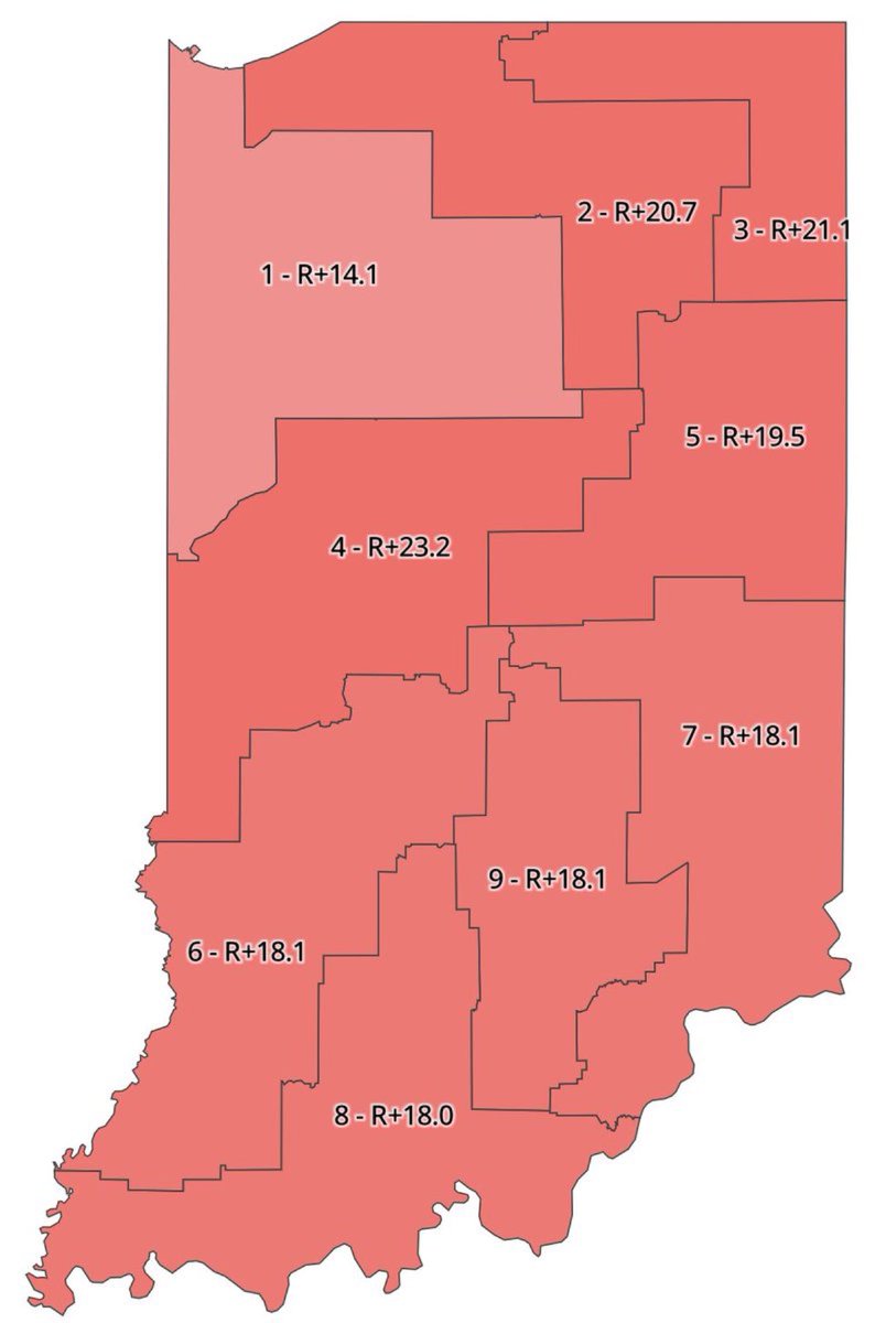 🚨 BREAKING: The red state of INDIANA has the chance to pass this Congressional map for the 2026 midterms

SHIFT:
🔴 Republican: +2
🔵 Democrat: -2

There is NO EXCUSE it can’t be done.

Make sure your local Indiana Senator knows redistricting is a MUST — or we’ll lose ground to