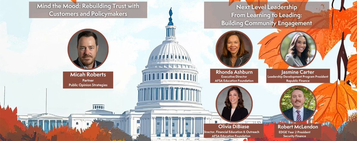 AFSA_DC's tweet image. Finishing the conference session off with two last breakouts: Rebuilding Trust with Customers and Policymakers and Building Community Engagement #AFSAMeet