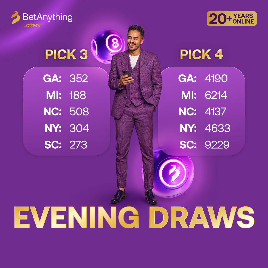 BAS Lottery (@baslottery) on Twitter photo EVENING WINNING NUMBERS 🌙
Play lottery today: bit.ly/xBetAnyLottery EVENING WINNING NUMBERS 🌙
Play lottery today: bit.ly/xBetAnyLottery