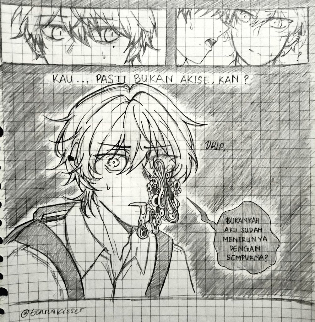tenrenkisser's tweet photo. rkgk tshd au ft. akise &amp; kanata 

『Jadi, meskipun hanya tiruan... Aku ingin dia terus bersamaku...』 https://t.co/oWghTGXyRl