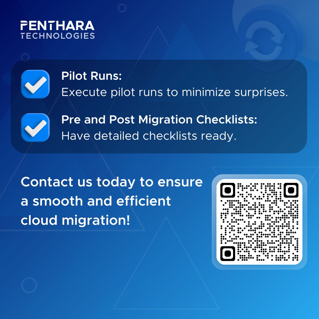 Penthara's tweet image. ☁️ Moving to the cloud?
 Avoid downtime, data loss &amp;amp; compliance risks. 💬 Reach out for a smooth, secure migration—no guesswork, just expert help.

#CloudMigration #DataSecurity #DowntimeRisks #ComplianceChallenges #SmoothMigration #PentharaGalaxy #PentharaTechnologies