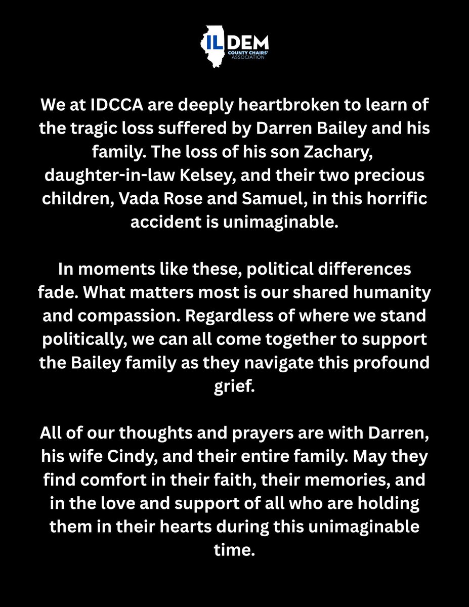 There are no words for such loss. Our hearts are with the Bailey family.