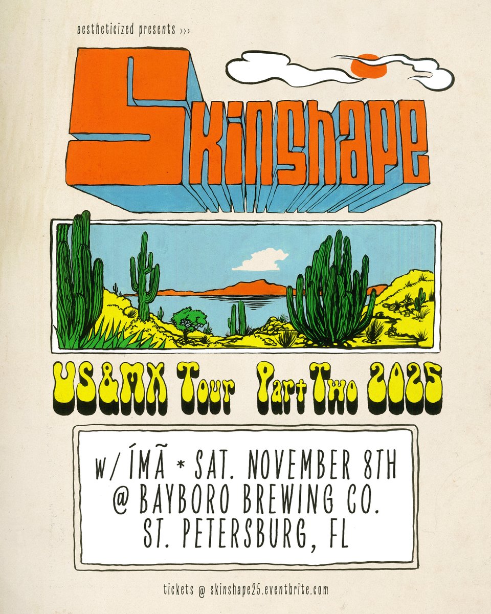 aestheticized's tweet image. SUPPORT ADDED! Brand new (and sorta mysterious) Lewis Recordings artist Ímã [from St. Augustine!] will be opening up our Skinshape show on Saturday 11.08.25... just over 2 weeks away! Grab your tickets asap... as this one's going to sell out in advance.