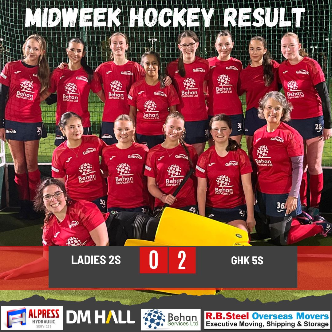 Last weekend's and Wednesday hockey results #TeamGiffnock #fieldhockey 🏑