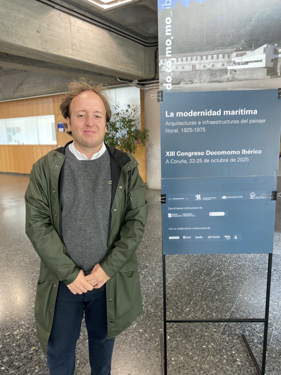 “Territorio y paisajes marítimos modernos”, sesión 2 en el congreso #DocomomoIberico2025  moderada por el Concejal de urbanismo, rehabilitación y vivienda <a href="/dinisss/">Fran Diaz Gallego 🇺🇦</a> , del <a href="/ConcelloCoruna/">Concello da Coruña</a>
