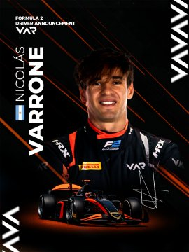 Corazondef1's tweet photo. 🔵⚪🔵NICO VARRONE
"EXPLOTÓ LA BOMBA"

💣 NICO VARRONE SERÁ PILOTO DE VAN AMERSFOORT RACING EN LA FIA FORMULA 2 EN EL 2026

🔥FELICITACIONES @NicoVarrone TRABAJASTE MUCHO PARA ESTO

🔜Mee parece que el año que viene se madruga no? https://t.co/C2P0xELpcX