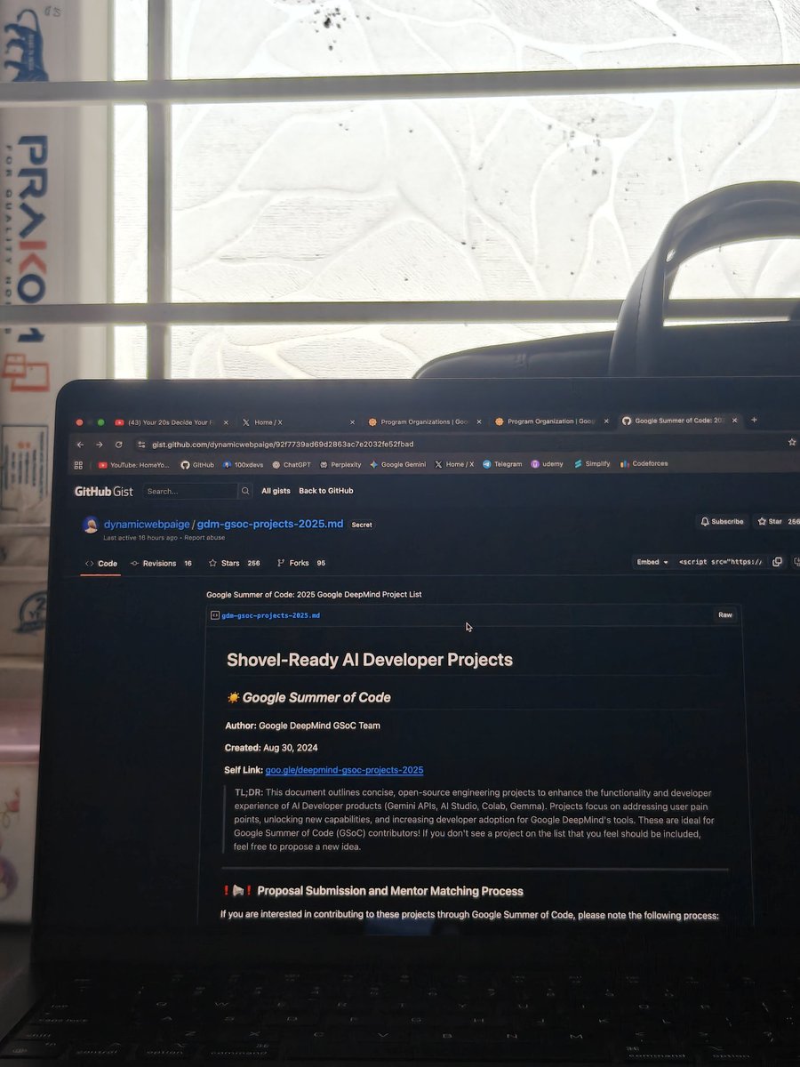aisolram's tweet image. Started my hunt for organizations for GSoC 2026...
#GSoC #GoogleSummerOfCode
