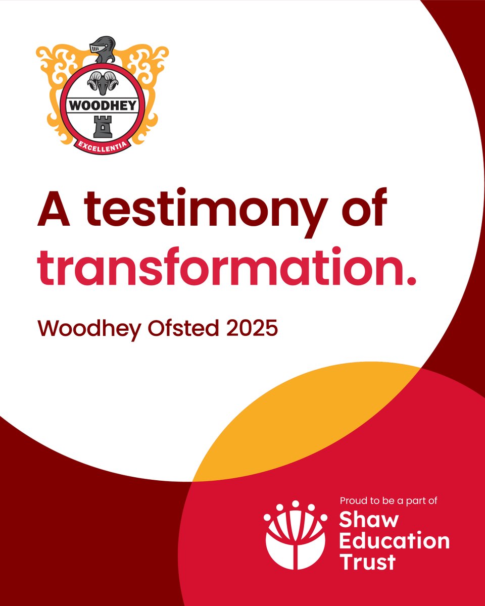 We are delighted to share the outcome of our recent Ofsted inspection. Woodhey has been rated ‘Outstanding’ for Behaviour &amp; Personal development, and ‘Good’ in all other areas.  

A true testimony of transformation.  

#TeamWoodhey