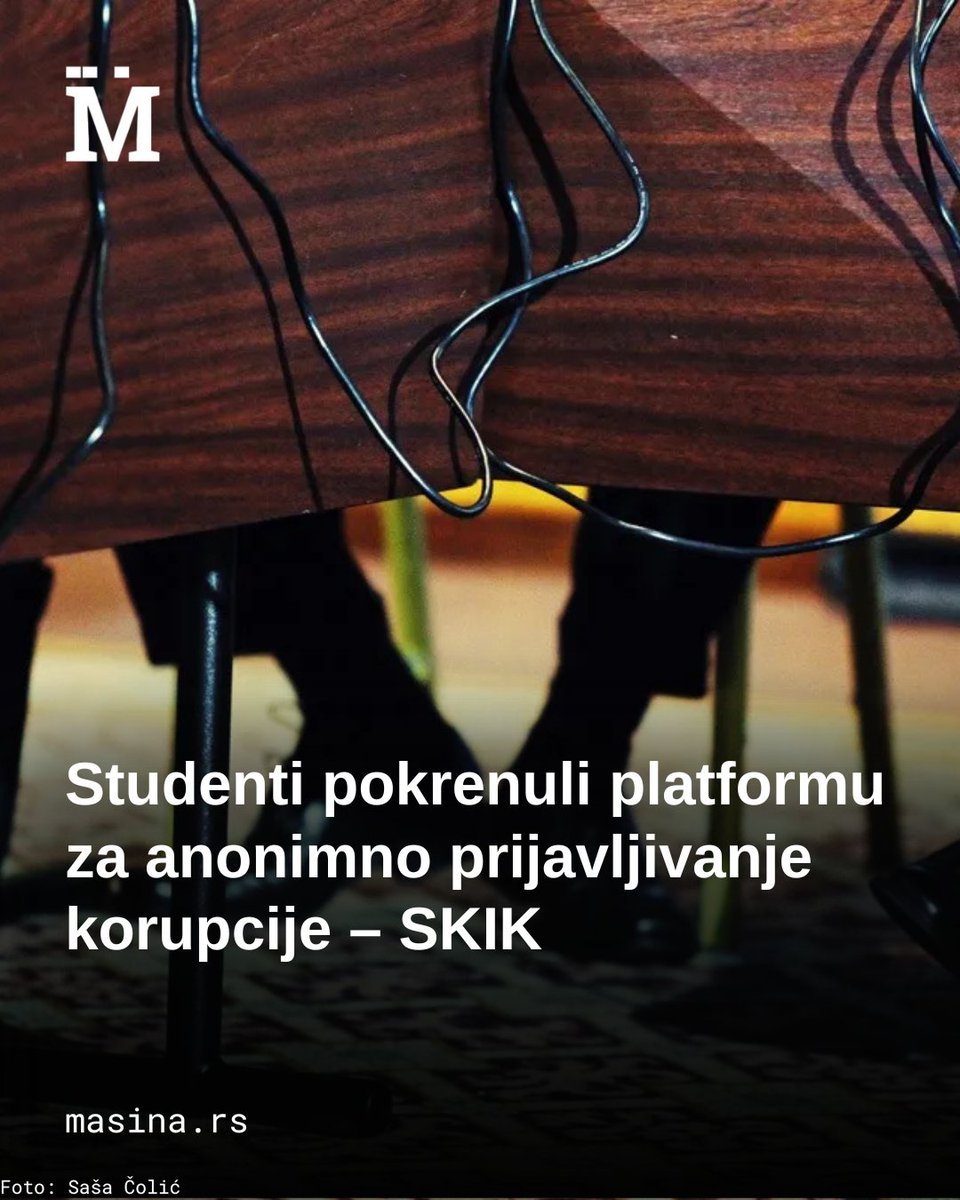 MasinaRS's tweet image. Po uzoru na WikiLeaks, studenti u blokadi pokreću platformu za bezbedno i anonimno prijavljivanje korupcije. „Stop kriminalu – prijavi korupciju anonimno“, poručuju studenti i predočavaju razloge zašto je važno prijaviti korupciju.

Saznajte više na našem sajtu👇👇…