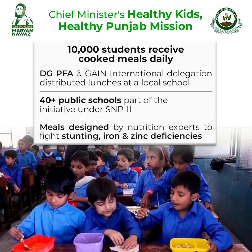 MaryamNSharif's tweet image. 10000 government school kids have started getting cooked meals daily. The meals are designed by nutritionists keeping in mind needs of growing age.