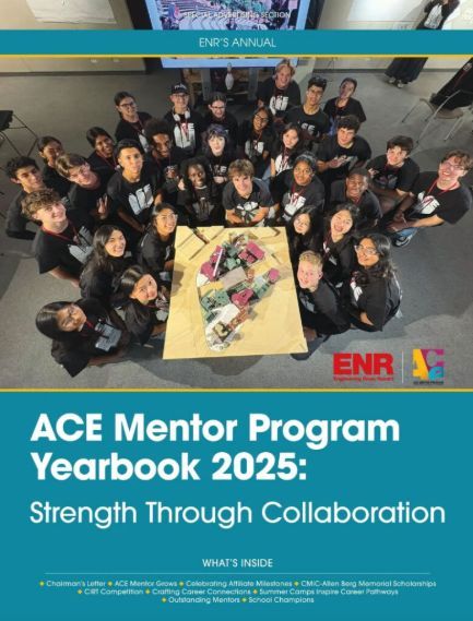 Each year, ACE collaborates with leading industry publication <a href="/ENRnews/">ENR</a> to produce the ACE-ENR Yearbook, a collection of stories, stats, and news from the ACE world.

Read the 2025 yearbook today: acementor.org/about-us/media… #ACEMentor #ACEYearbook #ENR
