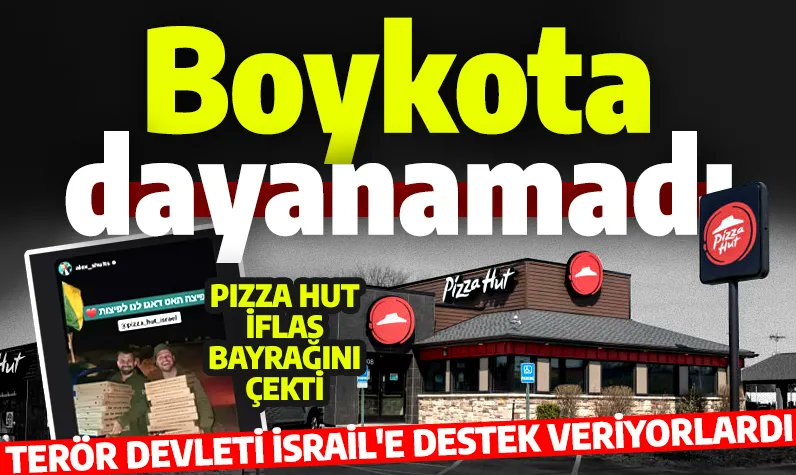Pizza Hut boykota dayanamadı: İsrail askerini doyuruyorlardı: İflas bayrağını çekti

İsrail’e verdiği destek nedeniyle uzun süredir boykot listelerinde yer alan dünyaca ünlü pizza zinciri Pizza Hut, İngiltere’de iflas başvurusunda bulundu.…