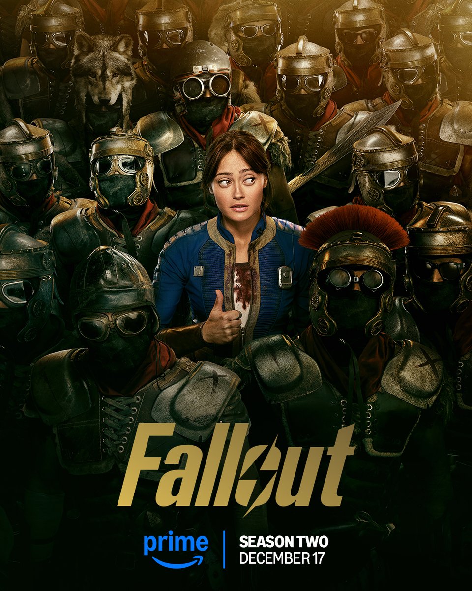 PrimeVideo's tweet image. This December 17, it’s survival of the goodest in Fallout Season 2.