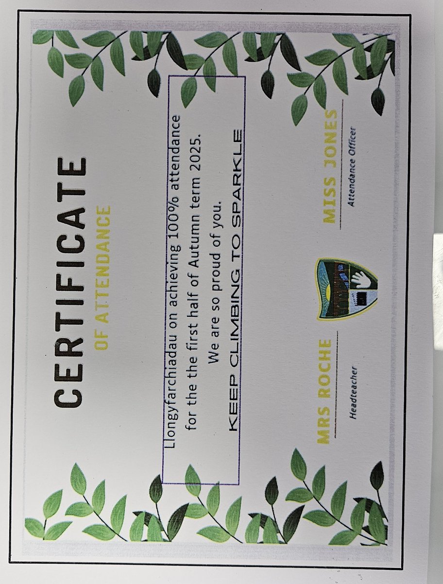 What a fabulous end of half term at Garnteg Primary. 148 pupils had 100% attendance this half term and had certificates today to celebrate this excellent achievement. Llongyfarchiadau pawb👏👏 <a href="/garntegprimary/">Garnteg Primary</a> <a href="/torfaencouncil/">Torfaen Council 🏴󠁧󠁢󠁷󠁬󠁳󠁿🇺🇦</a>