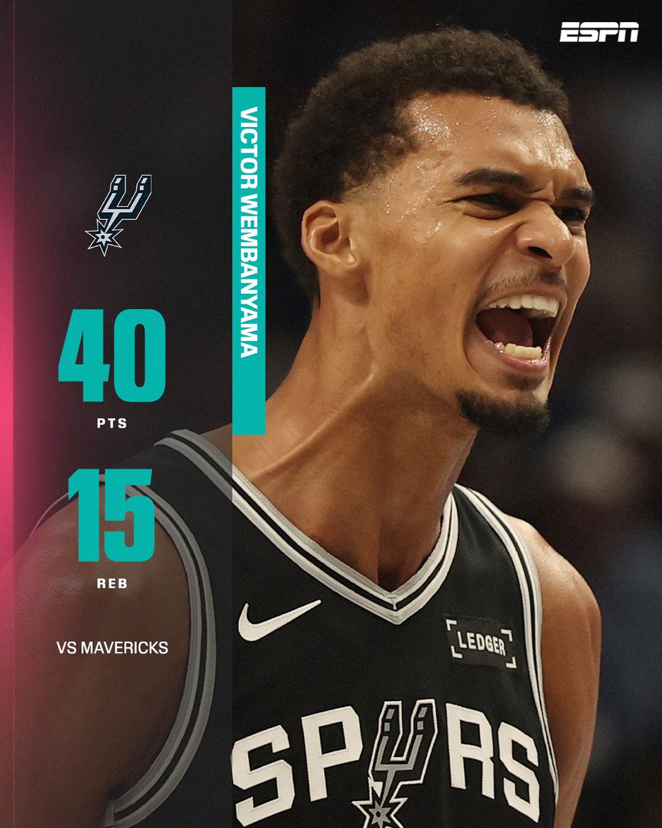 Victor Wembanyama absolutely DOMINATES with 40 points, 15 rebounds &amp; 3 blocks. Spurs overpower Mavericks 125–92. The French phenom is officially back in MVP form. Trading with BingX, just like Wemby dominates the court, you can dominate your trades.
#NBA #Wemby #Spurs #Basketball