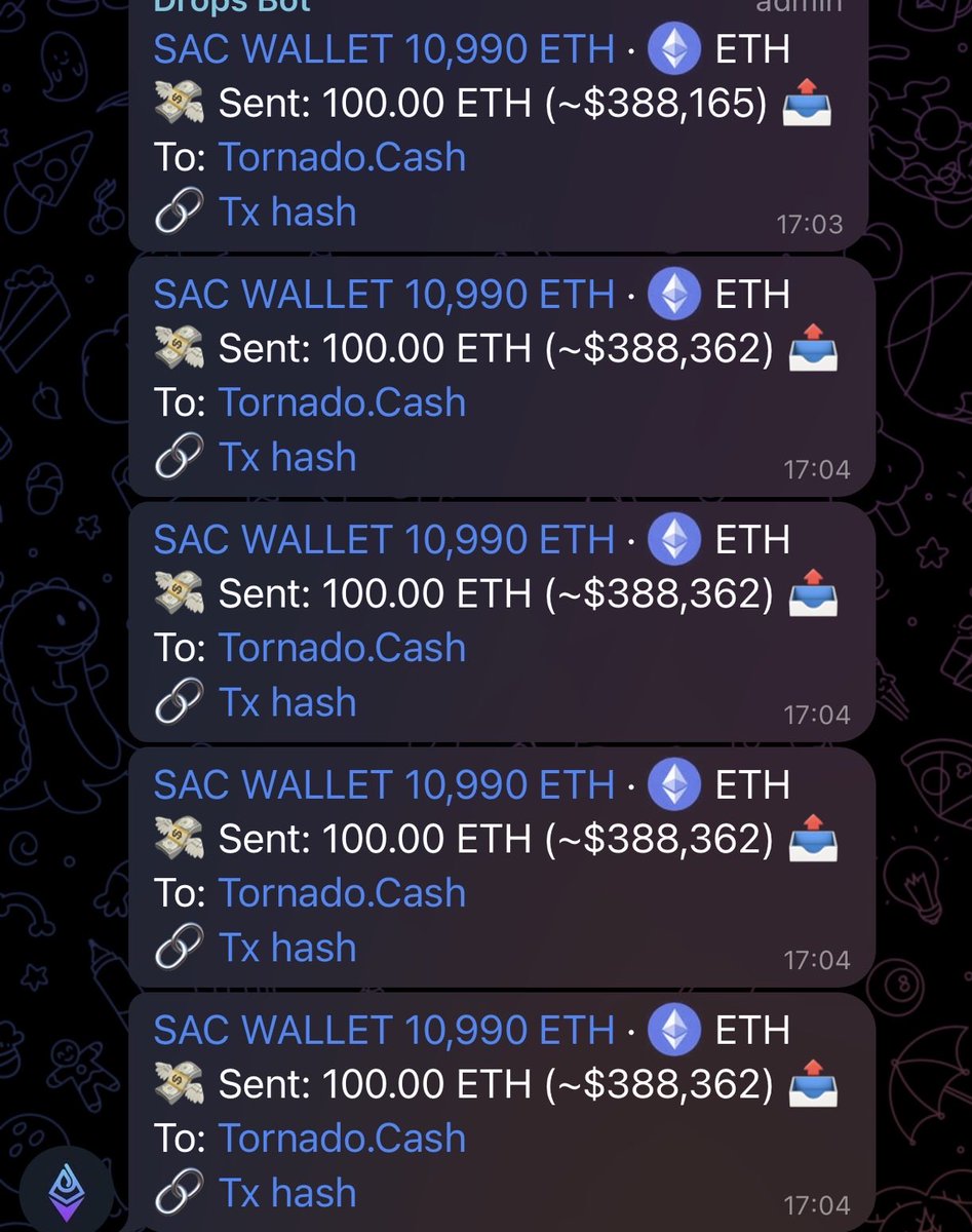 🚨BREAKING NEWS🚨 
 
The SAC/Treasury is  all going via tornado cash 

What happens next 

Is this a bullish or bearish move 

Let me know what you think 

Only on #PulseChain